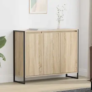 vidaXL Meuble d'appoint Sonoma 96,5 x 30 x 75 cm Bois d'ingénierie