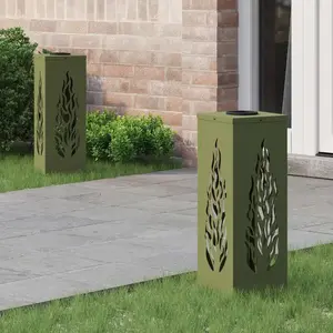 Comparateur de prix : vidaXL vidaXL Lumière de chemin LED solaire 2 pcs Vert olive