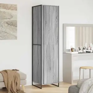 Comparateur de prix : vidaXL Garde-robe 2 pcs Gris Sonoma 50 x 50 x 200 cm Bois d'ingénierie