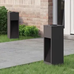 Comparateur de prix : vidaXL Lumière de Chemin LED Solaire 2 pcs Noir Acier laminé à froid