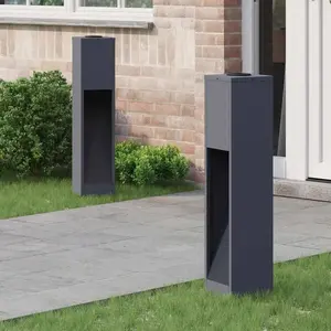 Comparateur de prix : vidaXL vidaXL Lumière de Chemin LED Solaire 2 pcs Anthracite