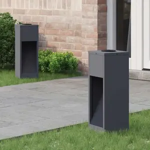 Comparateur de prix : vidaXL vidaXL Lumière de Chemin LED Solaire 2 pcs Anthracite