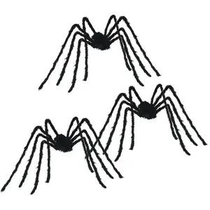 Comparateur de prix : vidaXL Vidaxl Décoration Araignée Halloween Réglable 3 Pcs Noir 200 Cm