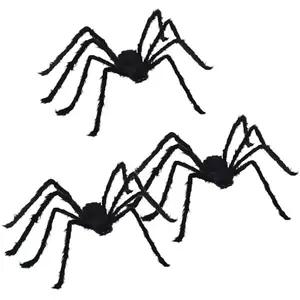 Comparateur de prix : vidaXL Vidaxl Décoration Araignée Halloween Réglable 3 Pcs Noir 150 Cm