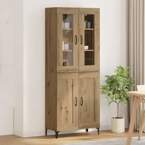 Comparateur de prix : vidaXL vidaXL Haut Armoire Chêne artisanal 69,5 x 34 x 180 cm
