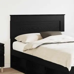 vidaXL Tête de lit Chêne noir 120 cm Bois d'ingénierie pas cher