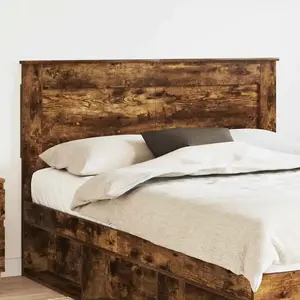 vidaXL Tête de lit Chêne fumé 160 cm Bois d'ingénierie pas cher