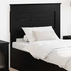 vidaXL Tête de lit avec tête de lit Chêne noir 90 cm Bois d'ingénierie pas cher