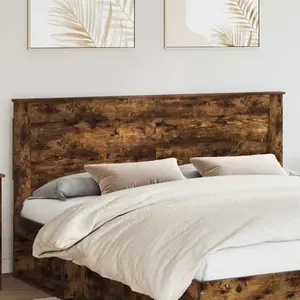 vidaXL Tête de lit Chêne fumé 200 cm Bois d'ingénierie pas cher