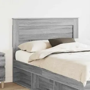 vidaXL Tête de lit Gris Sonoma 135 cm Bois d'ingénierie pas cher