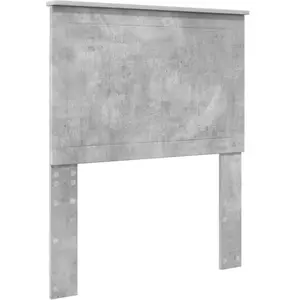 vidaXL Tête de lit avec tête de lit Gris béton 80 cm Bois d'ingénierie pas cher