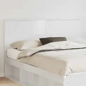 vidaXL Tête de lit Blanc Brillant 160 cm Bois d'ingénierie pas cher