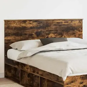 vidaXL Tête de lit Chêne fumé 160 cm Bois d'ingénierie pas cher
