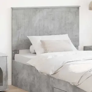 vidaXL Tête de lit Gris béton 100 cm Bois d'ingénierie pas cher