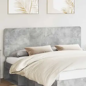 vidaXL Tête de lit Béton Gris 180 cm Bois composite pas cher