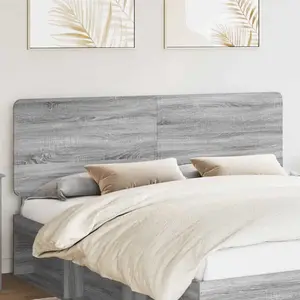 vidaXL Tête de lit Gris Sonoma 200 cm Bois d'ingénierie pas cher