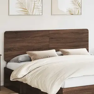 vidaXL Tête de lit marron imitation chêne 200 cm Bois composite pas cher