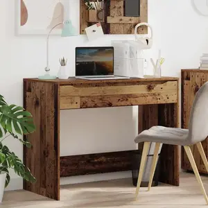 vidaXL Vidaxl Bureau Bois Ancien 100 X 50 X 78 Cm Bois D'ingénierie pas cher