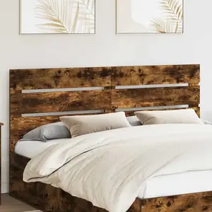 vidaXL vidaXL Tête de lit Chêne fumé 160 cm Bois d'ingénierie pas cher