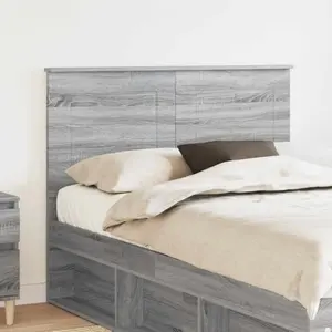 vidaXL Tête de lit gris Sonoma 135 cm Bois composite pas cher