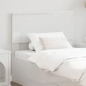 vidaXL Tête de lit blanc brillant 80 cm Bois composite pas cher