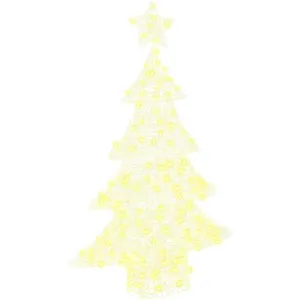 vidaXL Vidaxl Sapin De Noël Avec 100 Led Blanc Chaud 120 Cm Acrylique pas cher