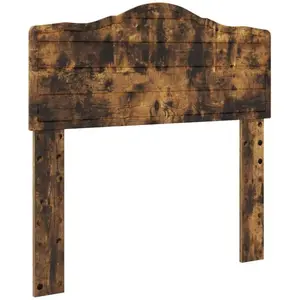vidaXL Tête de lit en chêne fumé 90 cm Bois composite pas cher