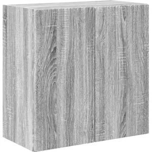 vidaXL Meuble TV mural Gris Sonoma 59,5 x 31 x 60 cm Bois d'ingénierie pas cher