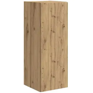 vidaXL Meuble TV mural Chêne artisan 30 x 31 x 80 cm Bois d'ingénierie pas cher