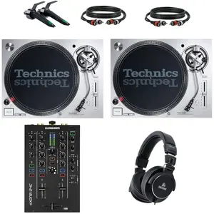 Technics SL-1200MK7 pack débutant platine vinyle DJ avec table de mixa...