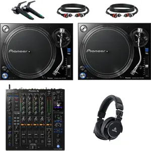 Pioneer DJ PLX-1000 pack débutant platine vinyle DJ avec table de mixa...