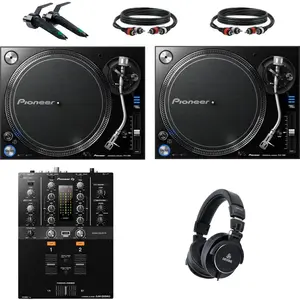Pioneer DJ PLX-1000 Pack débutant platine vinyle DJ avec table de mixa...