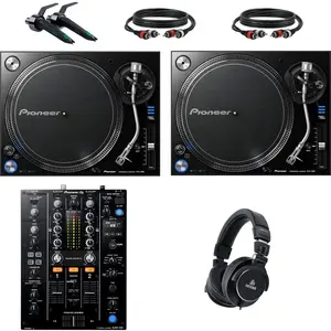 Pioneer DJ PLX-1000 Pack débutant platine vinyle DJ avec table de mixa...