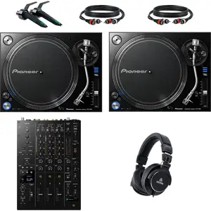Pioneer DJ PLX-1000 pack débutant platine vinyle DJ avec table de mixa... pas cher