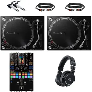 Pioneer DJ PLX-500 Pack débutant platine vinyle DJ avec table de mixag...
