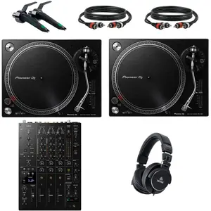 Pioneer DJ PLX-500 pack débutant platine vinyle DJ avec table de mixag...