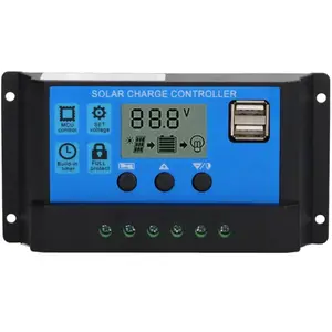 HOUHENCE Contrôleur de Charge Solaire PWM 100A pour Panneau 12V/24V, A... pas cher