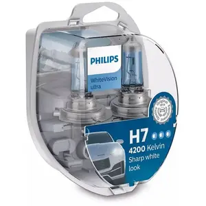 Comparateur de prix : Ampoule halogène PHILIPS H7 WhiteVision Ultra 12V/55W, 2 pièce