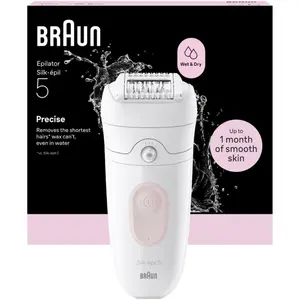 Epilateur rechargeable blanc - EPIL-5-000 - Silk Épil 5 - BRAUN