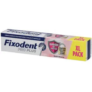 Comparateur de prix : Fixodent Pro Plus Crème Adhésive Goût Neutre 57 Grammes