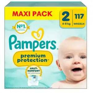 Pampers Couches Premium Protection , taille 2 Mini 4-8kg, Maxi Pack (1...