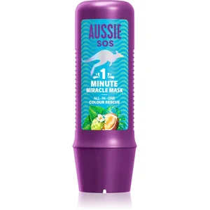 Comparateur de prix : Aussie 1 Minute Miracle Color Rescue masque traitant pour cheveux colorés 250 ml