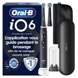 Comparateur de prix : Oral-B Brosse à dents électrique Oral B iO6 Series Black Lava Luxe Edition