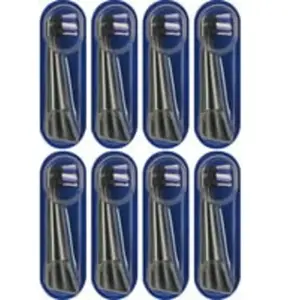 Oral-B Brosses à dents iO Radiant White, paquet de 8, noir