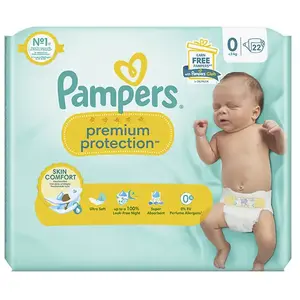 Pampers Couches Premium Protection T0 (< 3 Kg)Vendu parrakuten