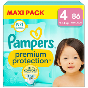 Pampers Couches Premium Protection taille 4 Maxi 9-14 kg maxi pack 1x86 piècesVendu pardocmorris