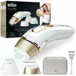 Comparateur de prix : Braun Silk-ExPert Pro Pl5356 Epilateur Lumière Pulsée - Or/Blanc