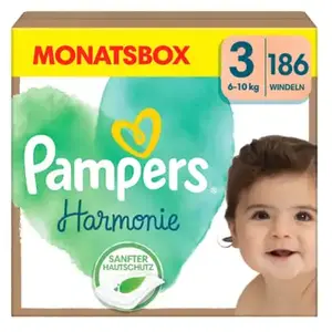 Comparateur de prix : 186 Couches Harmonie Taille 3 (6kg - 10kg) - Pampers TU