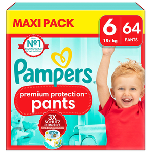 Pampers Premium Protection Pants Maxi Pack T6 (15 Kg +)