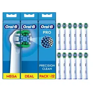 Comparateur de prix : Pack 12 Brossettes Oral-B Pro Precision Clean Blanc